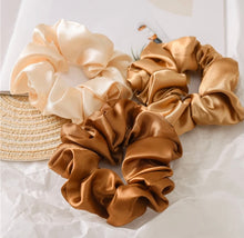 Load image into Gallery viewer, Satin Scrunchies - Silk Scrunchies - Hair Accessories - Luviana
