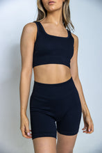 Load image into Gallery viewer, Black Sports Bra - Best Sports Bras for Women &amp; Girls - Luviana
